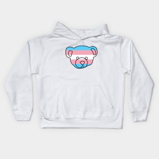 Transgender Pride Flag Bear Kids Hoodie